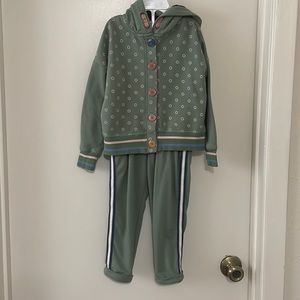 Matilda Jane Clothing Olive & Pink Polka Dot Hunter Set